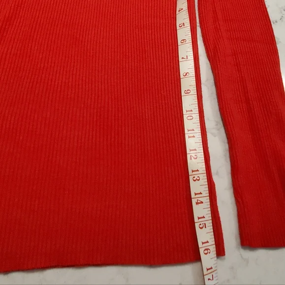 Turtleneck sweater pullover in red - Picture 7 of 8